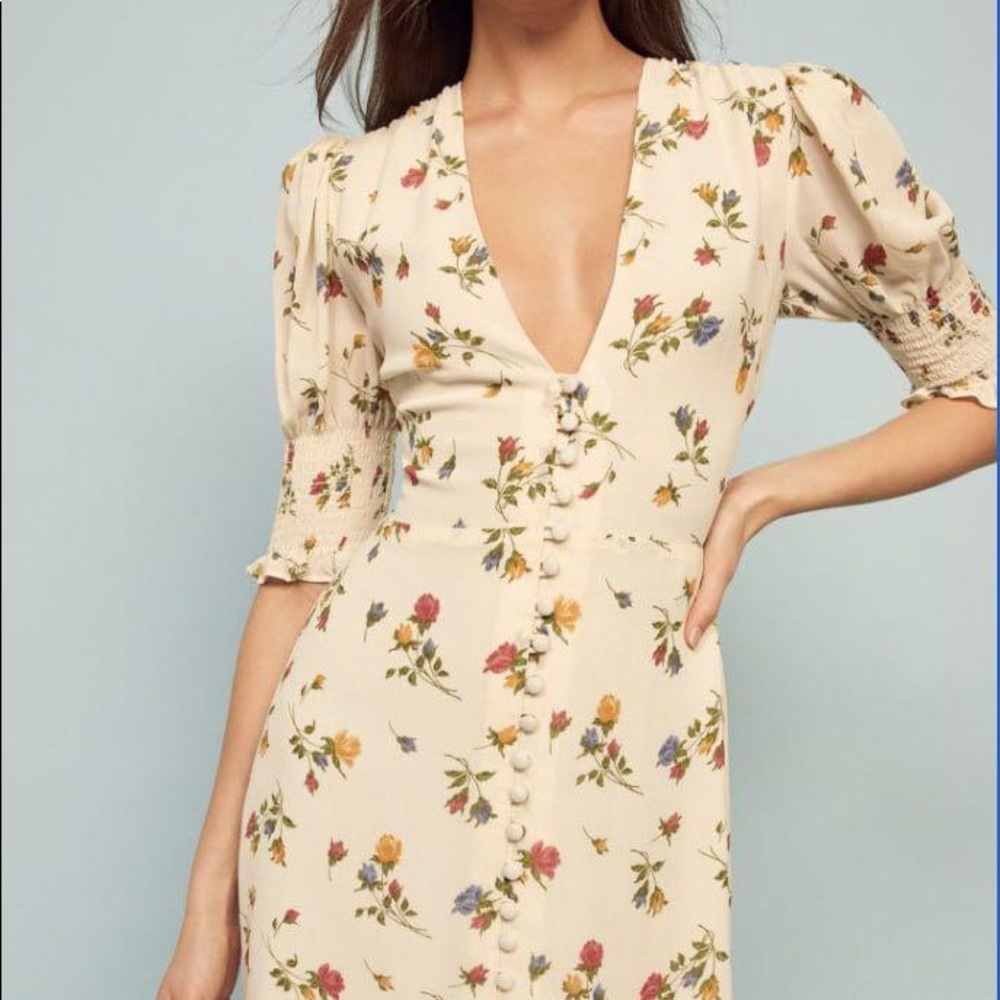Reformation Alison Floral Dress
